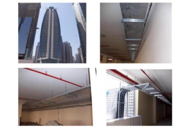 Installation of 600mm wide Cable trays in 8nos. of Buildings dubai
